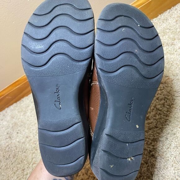 Clarks Cheyn Misha Brown Leather Loafers 6 - Picture 3 of 6